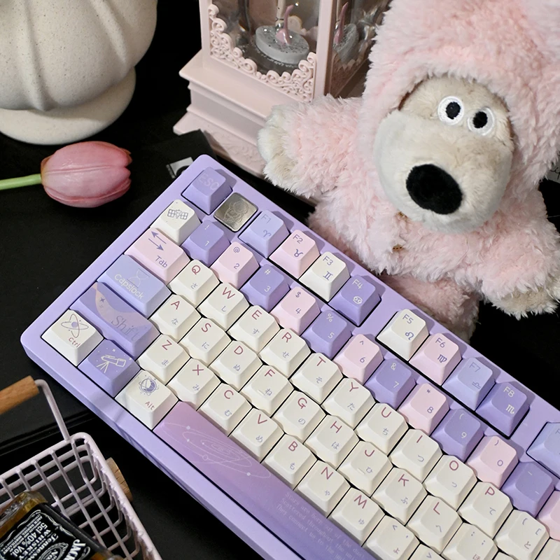 

Dream Starry Sky Five-sided Sublimation Original Keycaps Adapted to Mechanical Keyboards Personality Cute Keycaps
