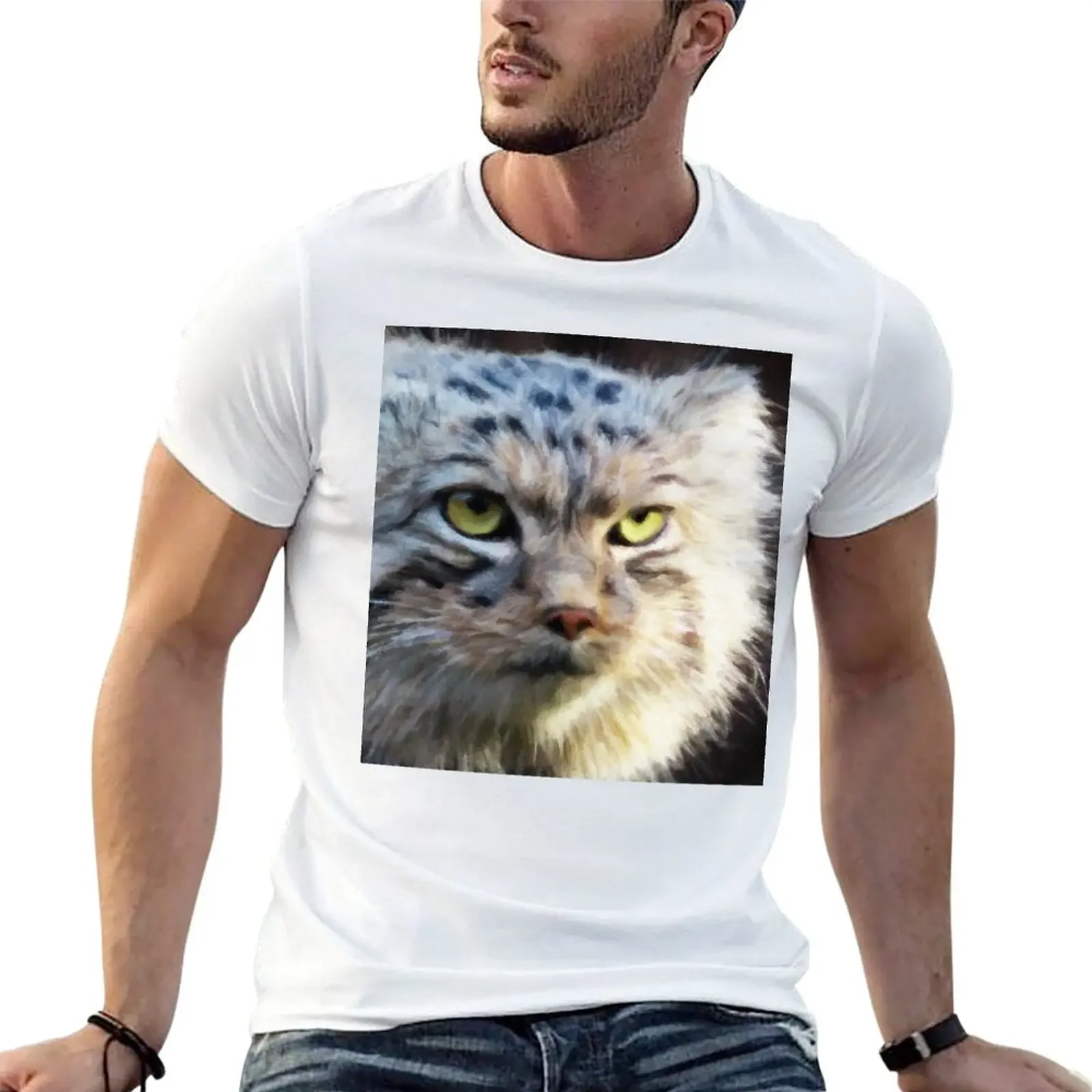 

A Pallas's cat (manul) T-Shirt graphic tee shirt designer shirts shirts graphic tee men