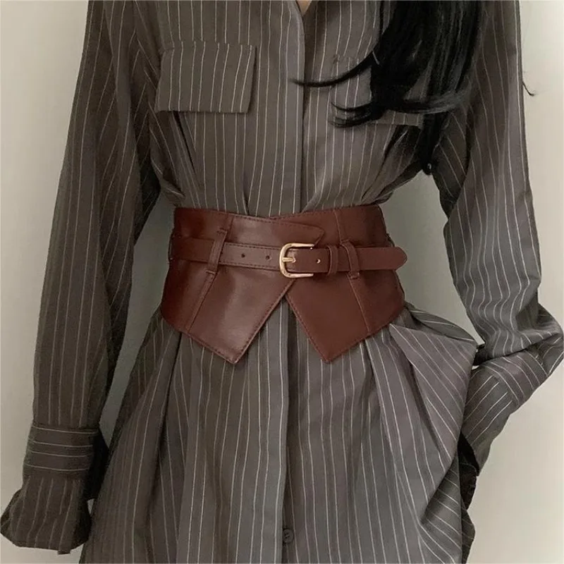 Wide waistband belt for women personalized new belt fashionable and versatile decorative dress with suit jacket sweater and coat