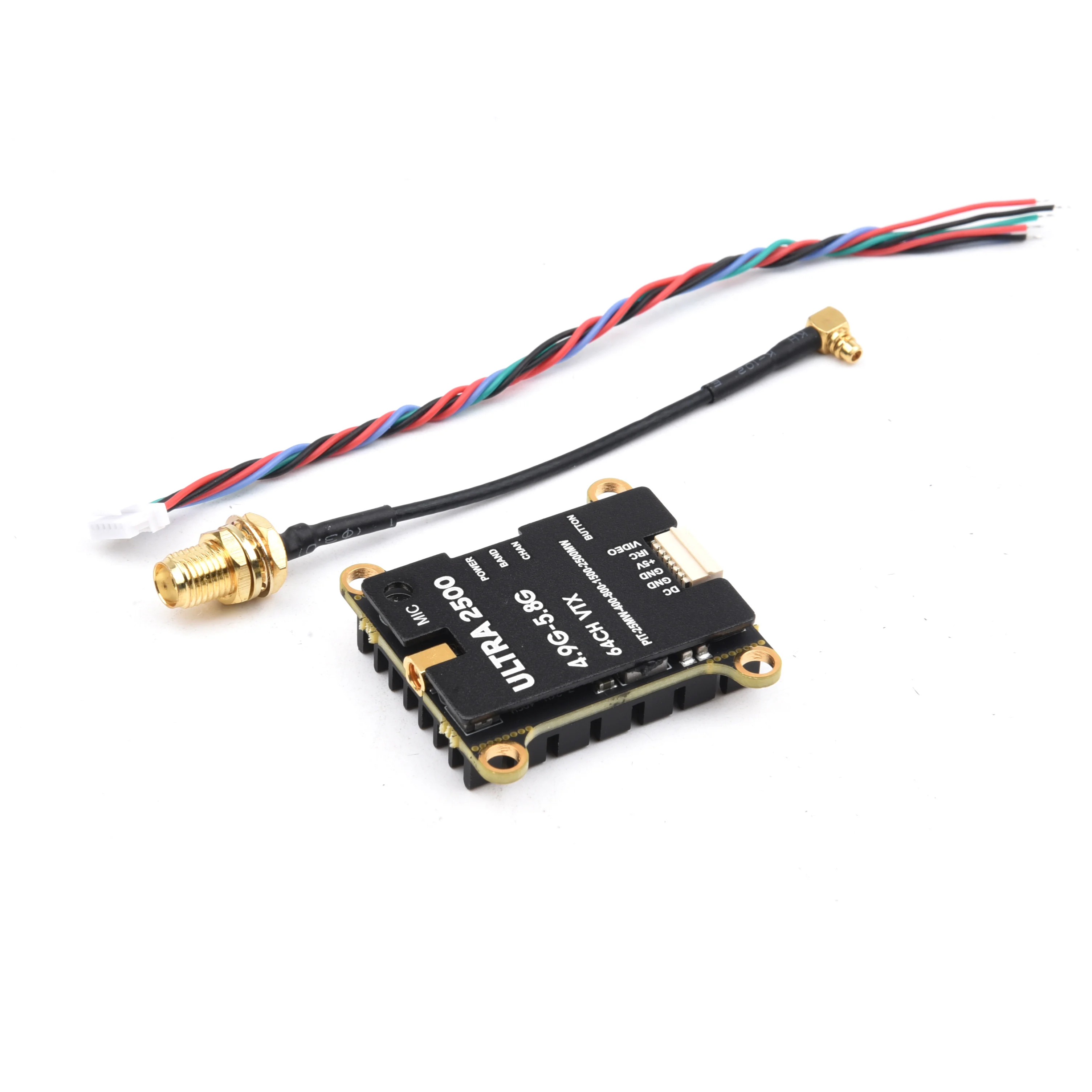 NEW 64CH 4.9G-5.8G 1.6W / 2.5W FPV VTX Transmitter with antenna For Long Range FPV Racing Drone Frame