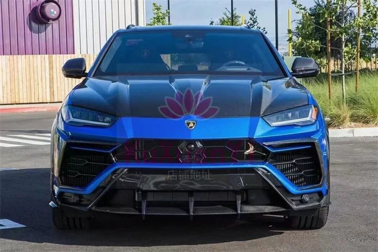 

LANOUT Used for Lamborghini URUS TOP style carbon fiber front and rear diffuser side skirts engine hood wheel arches body kit
