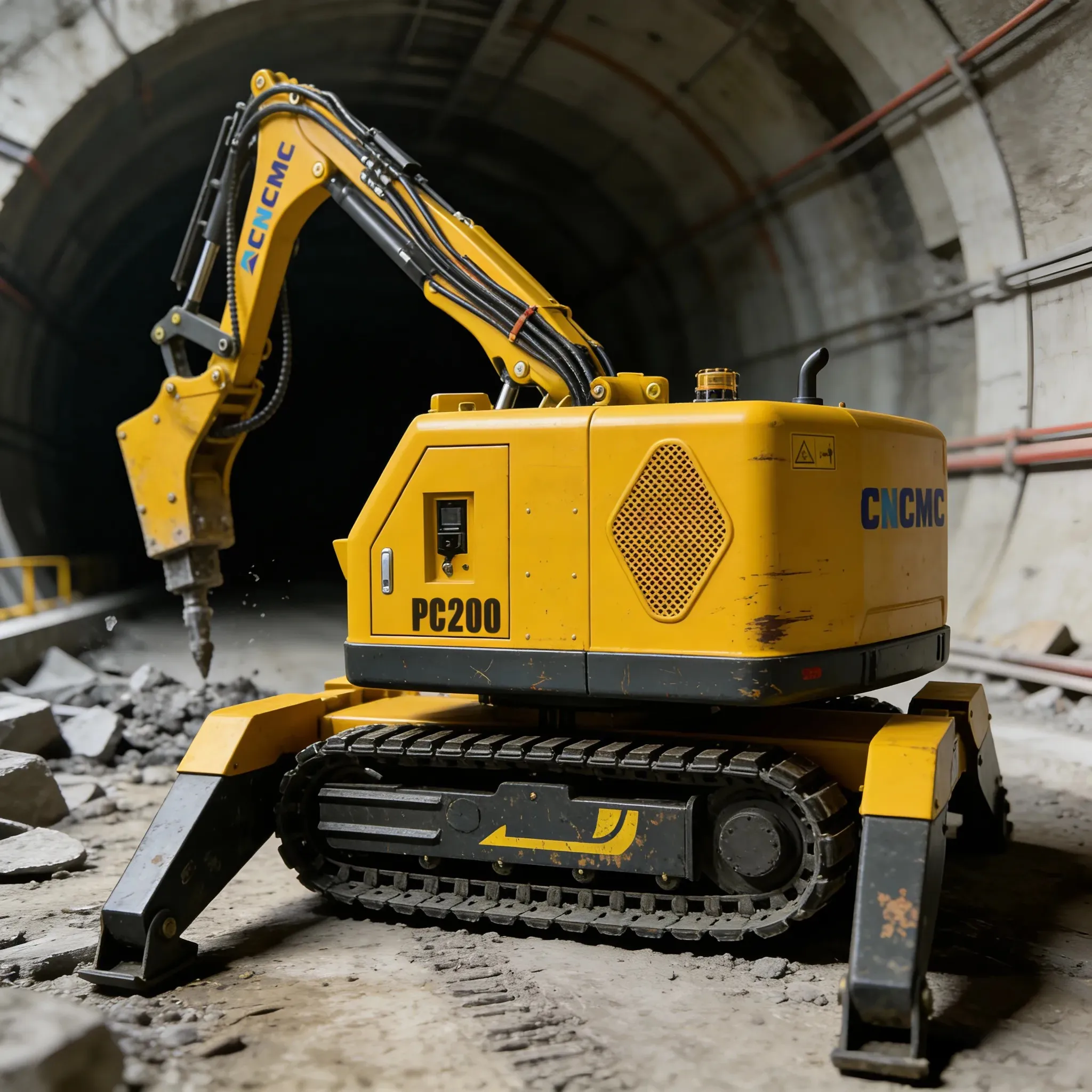 360° Rotary Remote Controlled Breaker 2 Ton PC200 6rpm Rotation Speed For Concrete Crushing Projects