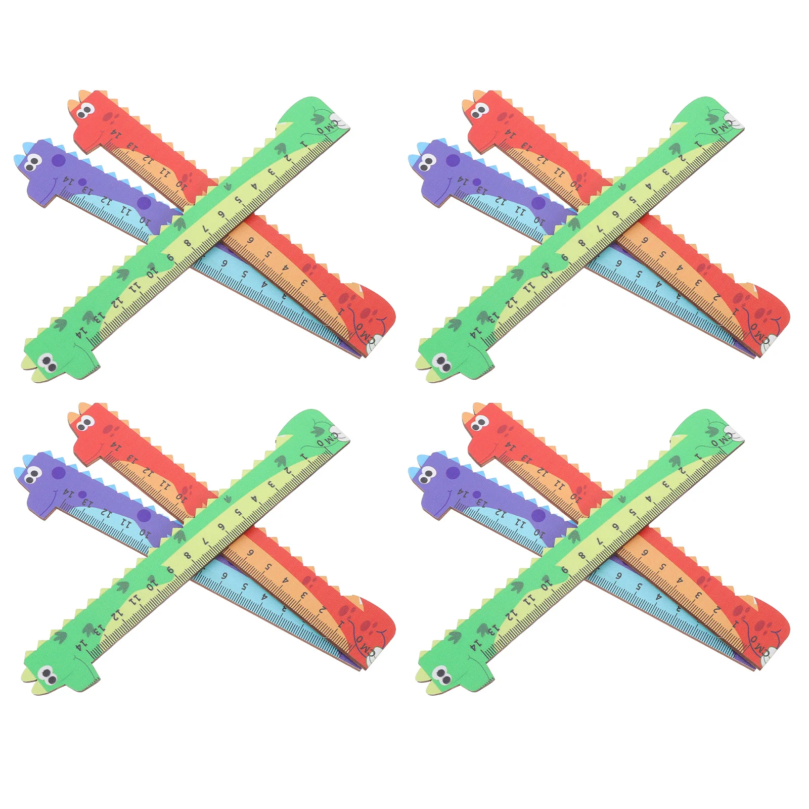 30Cm Cartoon Dinosaur Shaped Ruler Transparent Student Drafting Measure Tool School Office Stationery Supplies