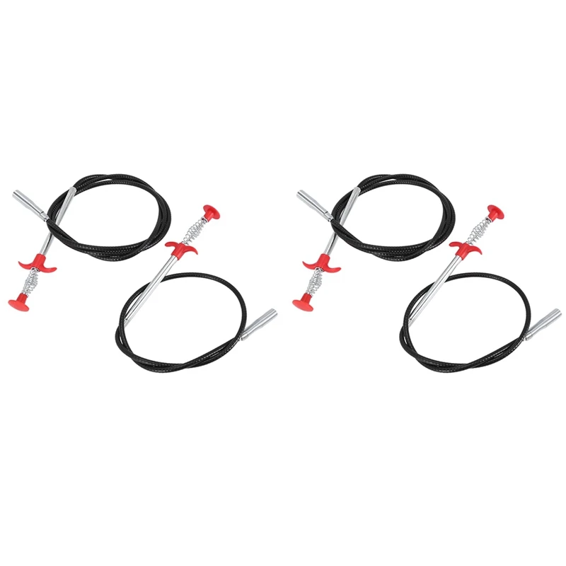 2 шт. 90 см + 160 см длинная проволочная пружина для очистки канализации, бытовая Гибкая раковина, ванна, туалет, дренажная труба