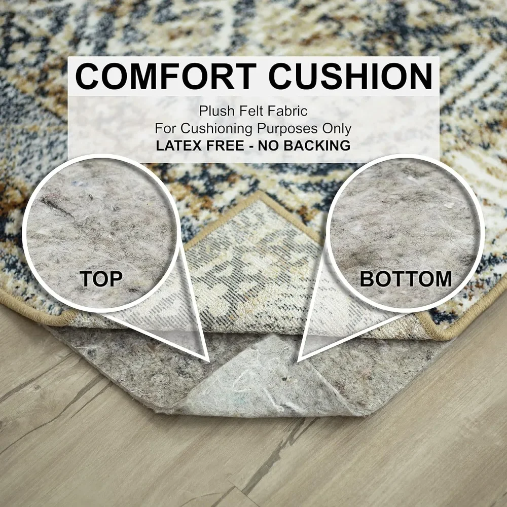 10' X 14' 1/4 Rug Pad 100% Felt Protective Cushion Carpet Living Room Decor Decoration Home Textile Garden Freight free