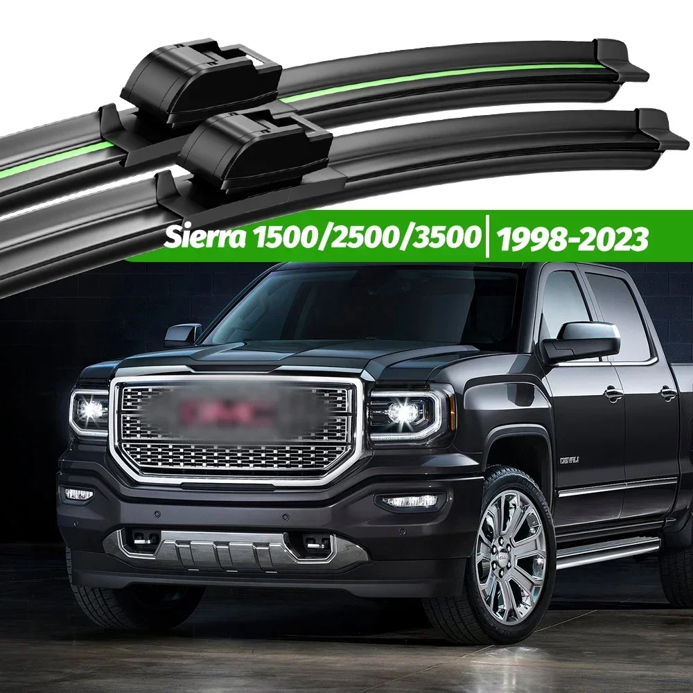 

For GMC Sierra 1500 2500 3500 1998-2023 2pcs Front Windshield Wiper Blades 2012 2014 2016 2019 2021 Windscreen Window Accessorie