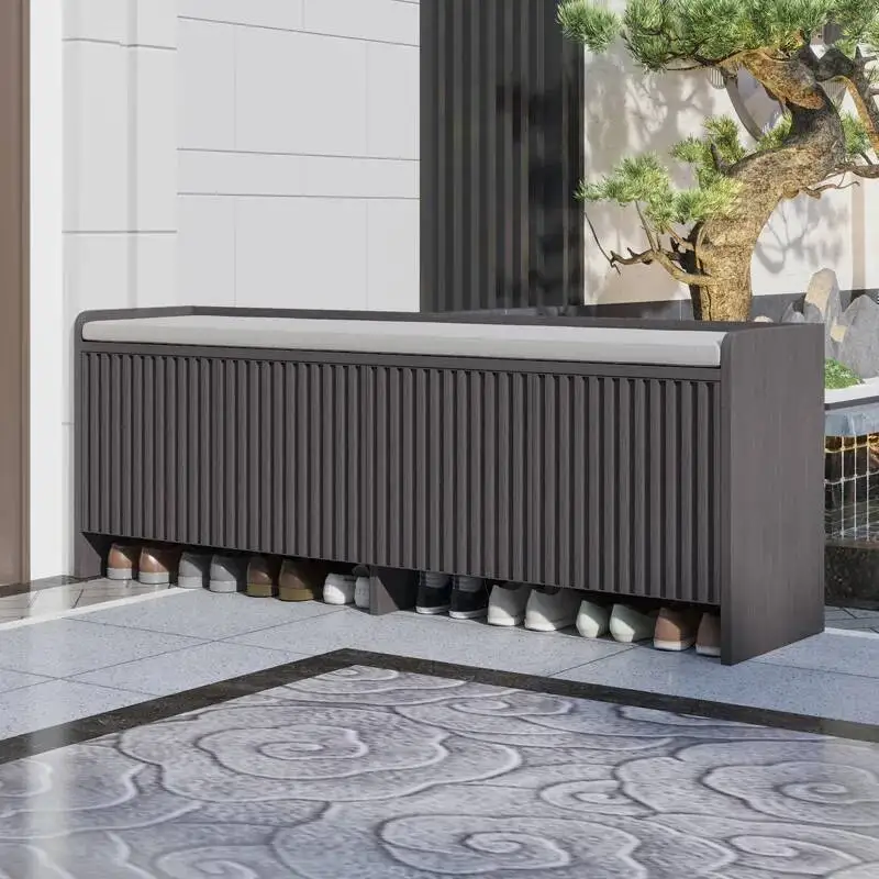 

Modern With Seat Shoe Cabinet Entrance Hall Vertical Hallway Designer Save Space Cheap Shoe Shelf Luxury Muebles Home Furniture