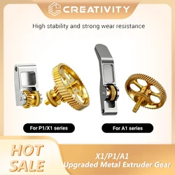 New Arrival For Bamboo Lab P1P P1S X1C A1 Mini RNC Nano Coated Hardened Steel Helical Claw Extruder  Gear Kit High Strength CNC