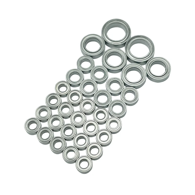 34Pcs LD-P06 Steel Bearing Set for LDRC LD-P06 LD P06 Unimog 1/12 RC Truck Car Spare Parts Accessories