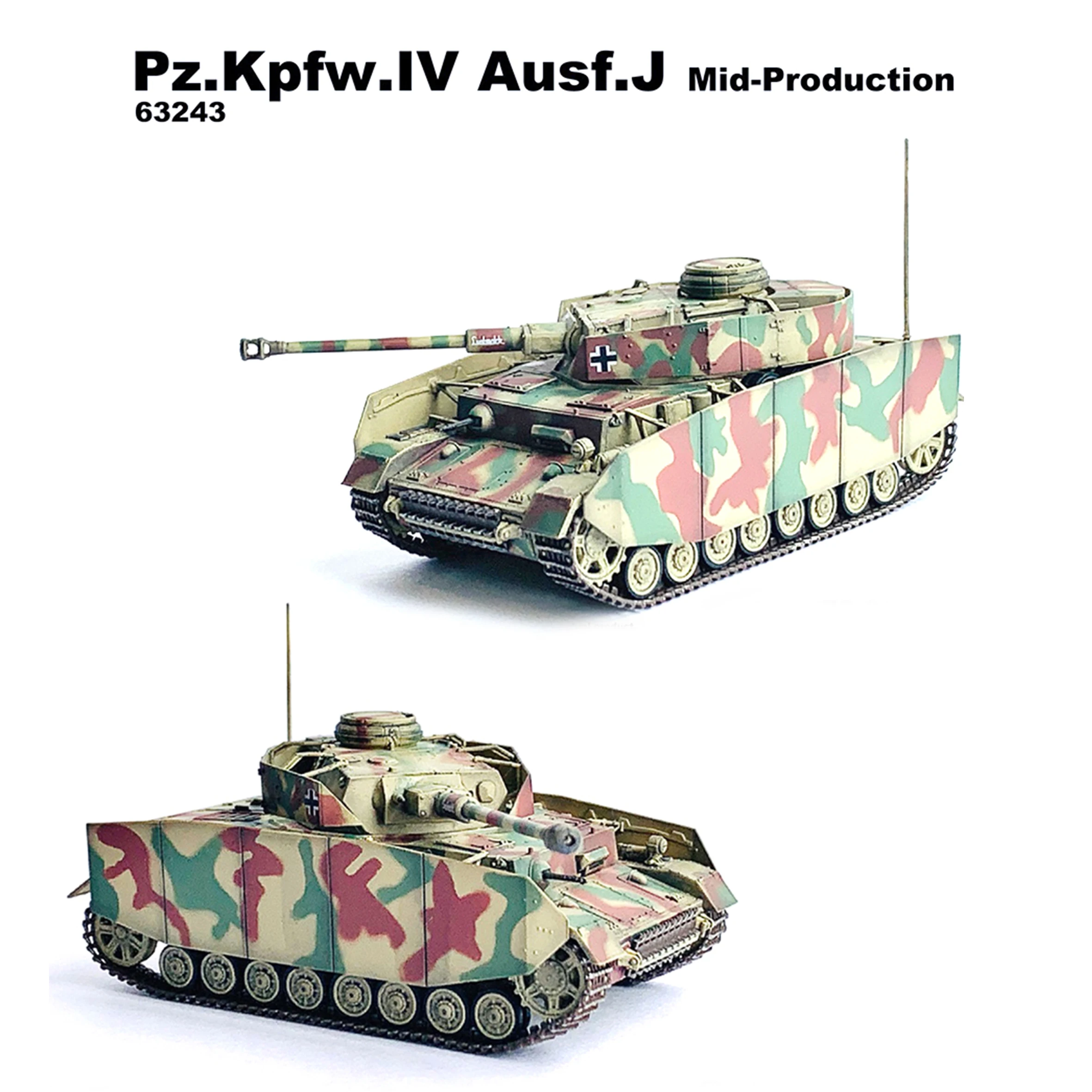 

1: 72 DG63243 German Tank No. 4 J-Type Medium Term 115th Armored Battalion Finished product collection model