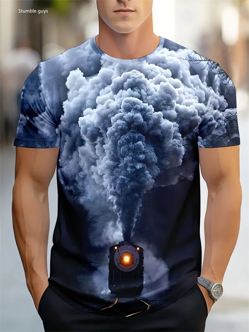 Sommer Herren Übergrößen Anime-Inspiriertes T-Shirt Locker Geschnittenes Kurzarm-Shirt Atmungsaktives Gewebe Übergroßes Sport-Trikot Oberteil
