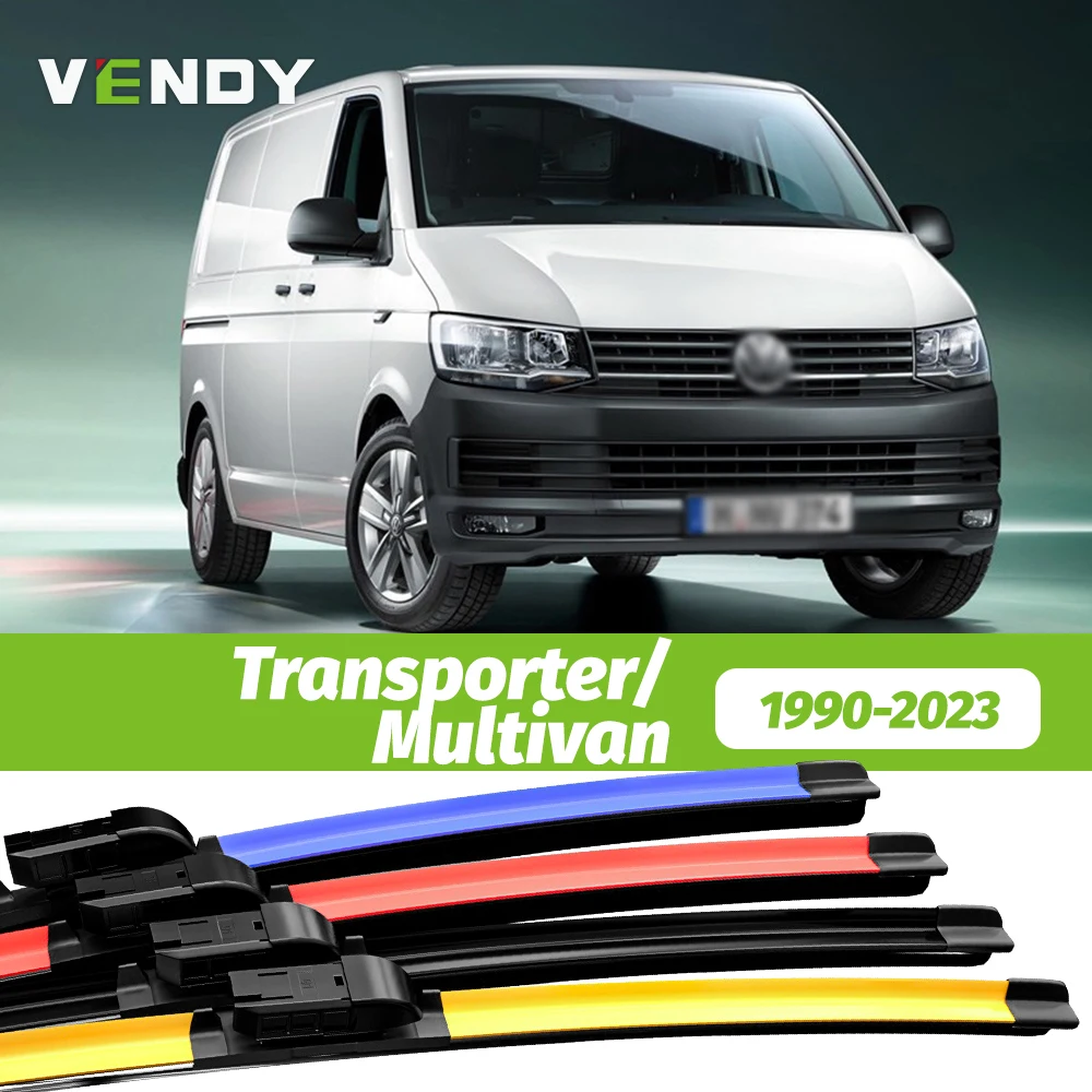 2pcs Front Windshield Wiper Blades Windscreen Wipers For VW Transporter Multivan T4 T5 T6 T7 1990-2023 2015 2016 2017 2018 2019