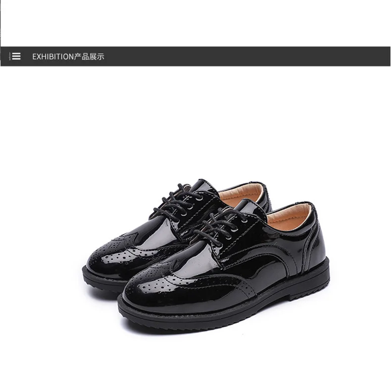 Zapatos infantiles para niños, zapatos de cuero genuino para niños, boda, espectáculo escolar, zapatos planos, mocasines