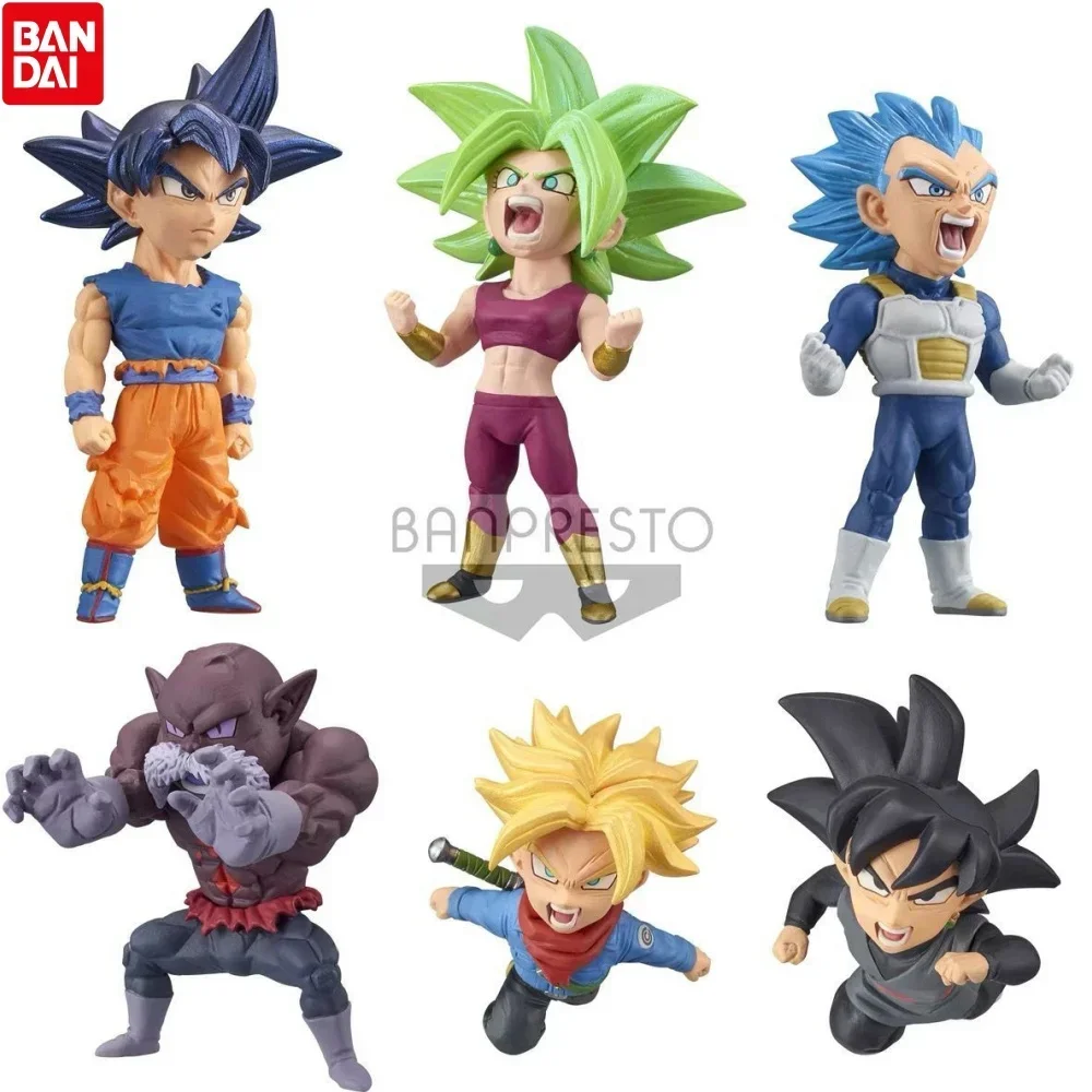 Bandai Anime Gashapon Dragon Ball Original Wcf Vol.6 Super Battle of Saiyan Trunks Kefla Vegeta IV Toppo Figure Model Toys Gifts