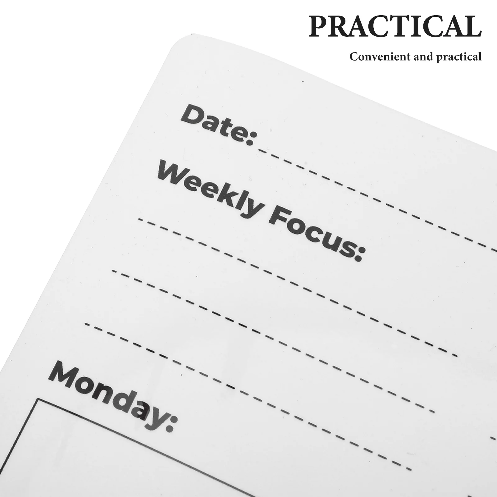 Weekly Dry Erase Whiteboard Sticker Removable Adhesive PVC Planner for Wall Home Schedule Habit Tracker Calendar