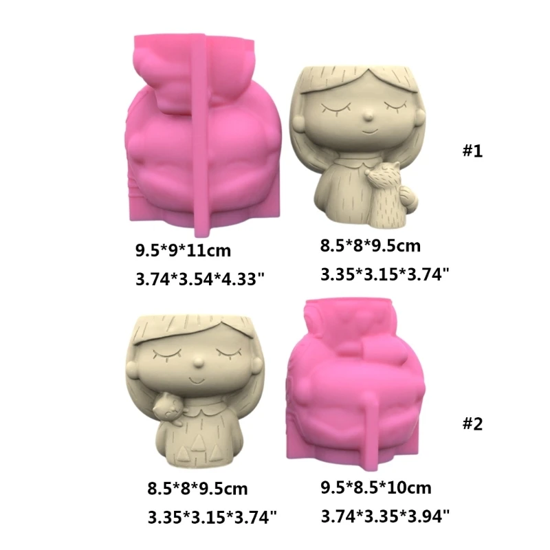 Silicone Flower Pot Mold Candlestick Silicone Mold Succulent Planter Cement Mold