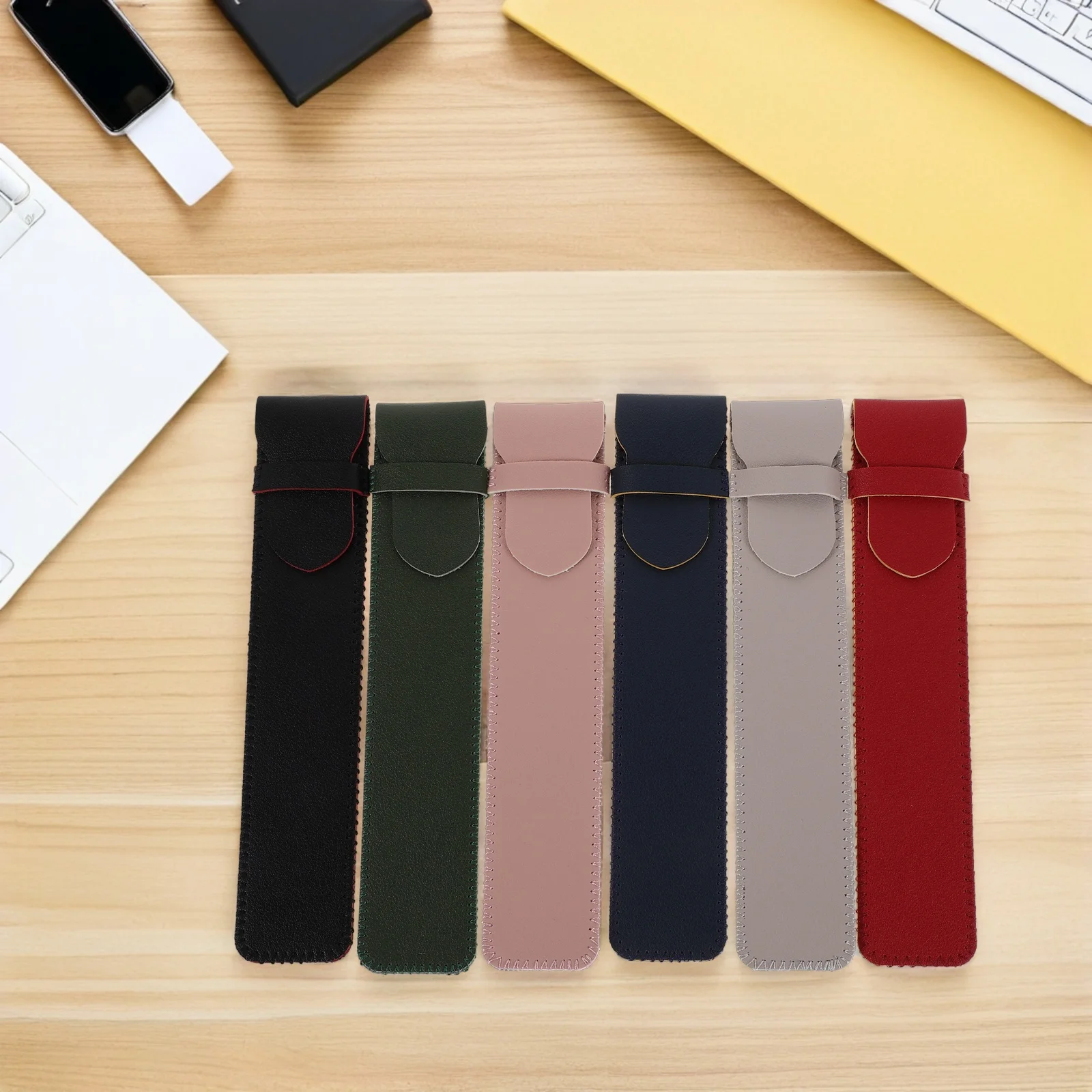 6 pçs capacitivo caneta stylus caso capa protetora para touchscreen escrita desenho tablet lápis capa escola escritório negócios