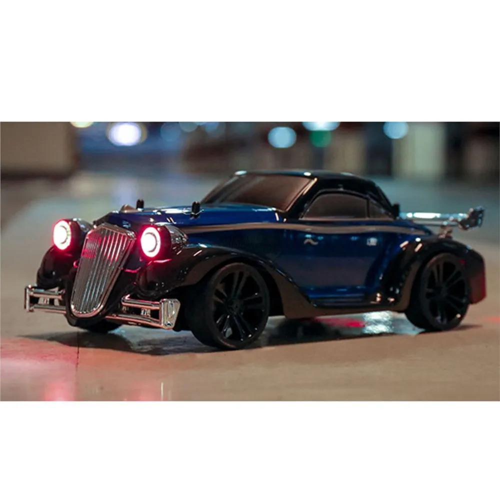 Auto RC Drift RTR SCY 16302 1/16 AWD, Modello Radiocomandato Vintage con Luci a Flusso d'Acqua, Passo 180MM, Veicolo Elettrico per Ragazzi