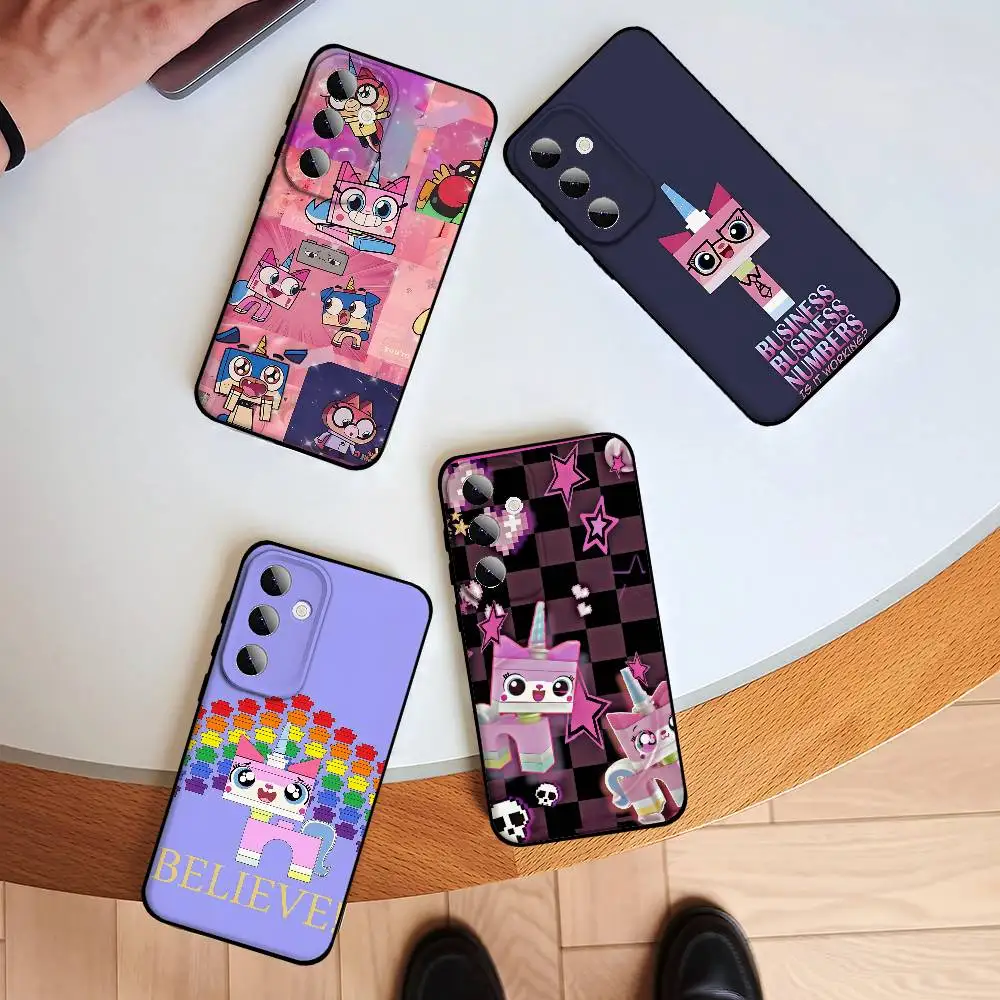 

Cartoon U-Unikitty Phone Case For Samsung S24, S25 22,30,Note20,Lite,Ultra,5G,Plus,FE Black Cover