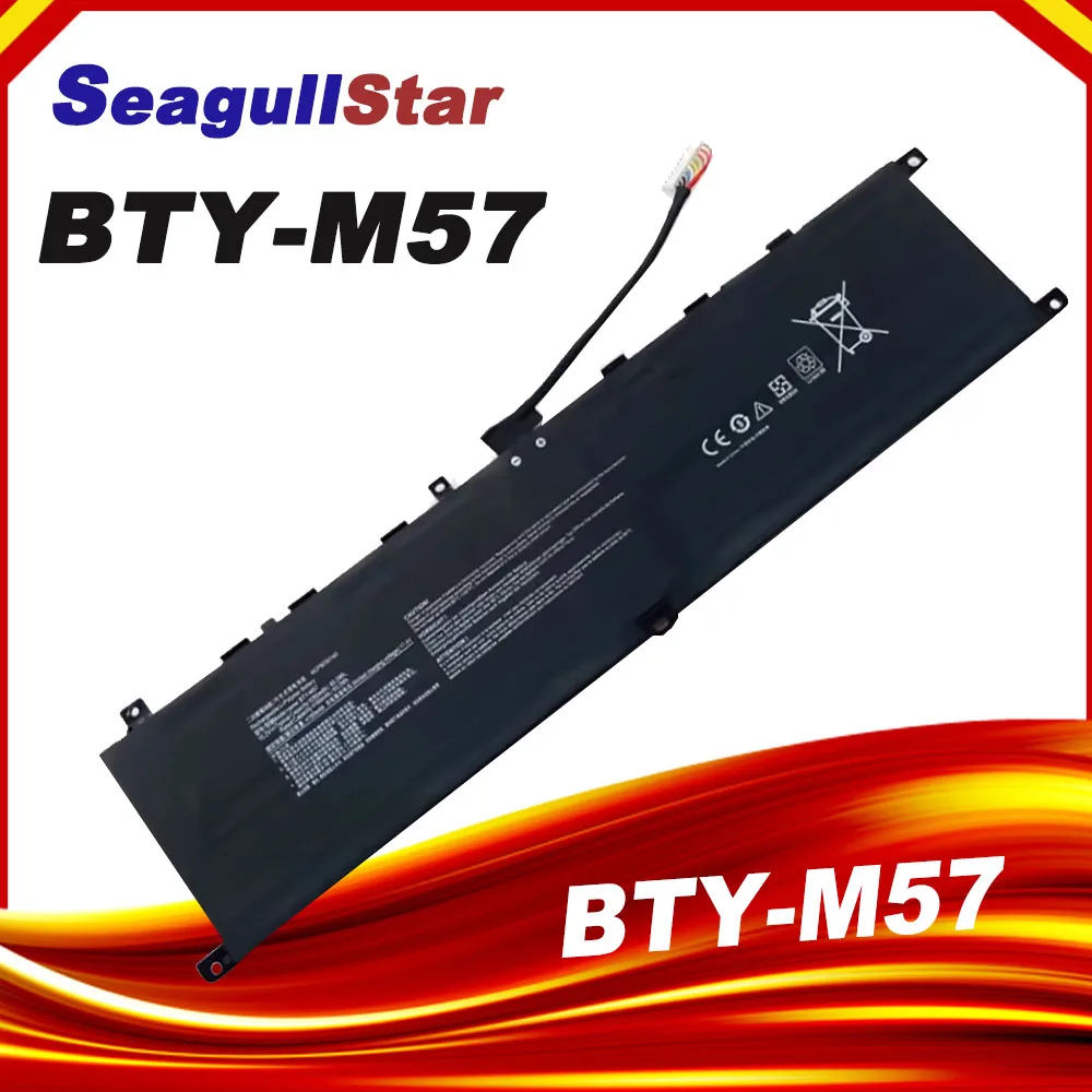 BTY-M57 laptop battery 15.2v for MSI GP66 GP76 MS-17K3 Leopard 10UG Series 10UG 10UE 11UG 11UH 10UH 11UE series 4160mah