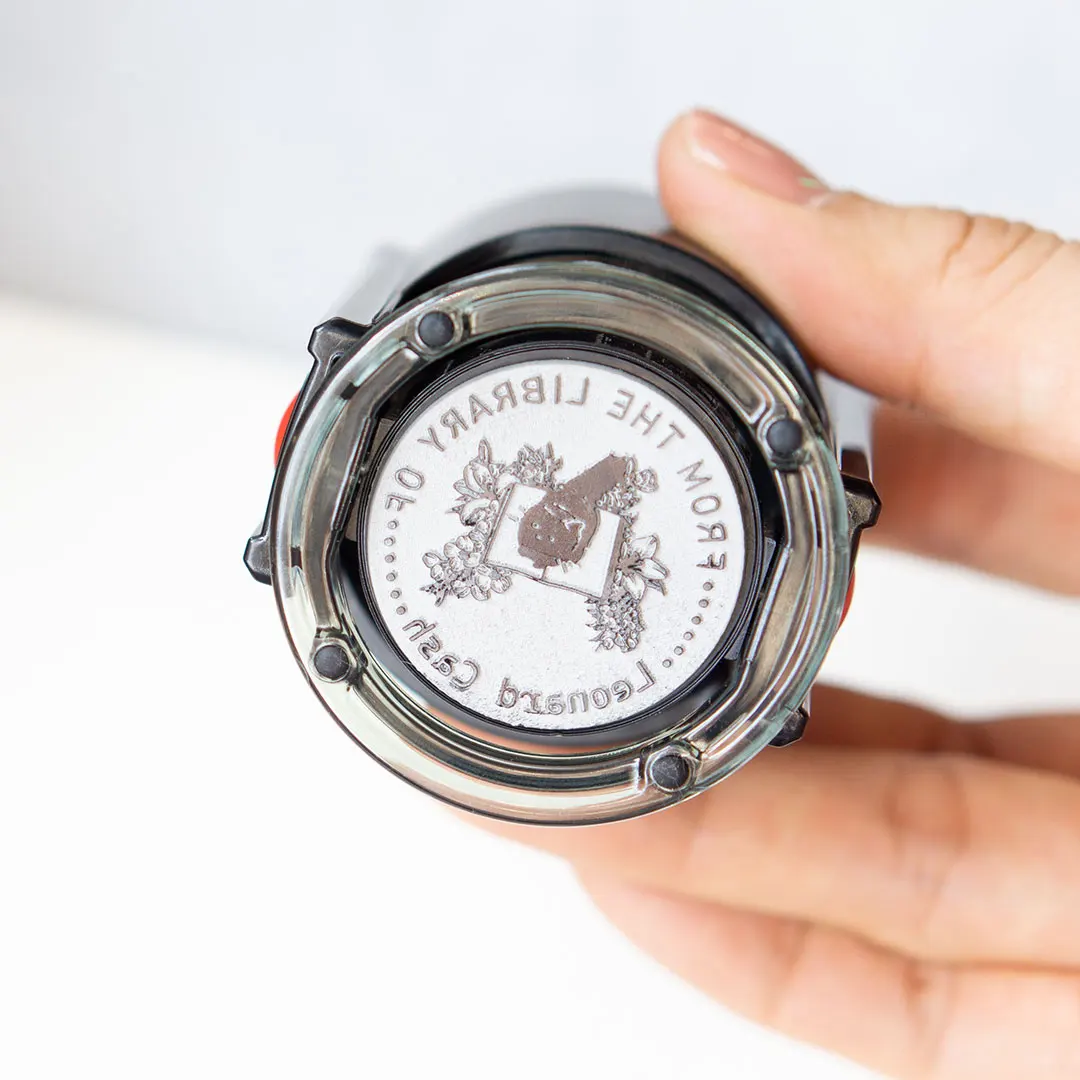 Custom Auto Stamp - Custom Image/Portrait/Logo - Personalized - Scrapbook Portrait Custom Stamp - Round - Gift