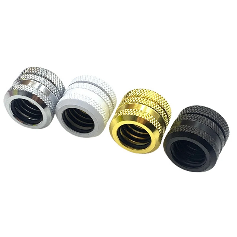 2 шт., комплект фитингов для жестких трубок для OD14 мм ID10 мм, акриловый PETG, жесткий компрессионный разъем для системы водяного охлаждения компьютера