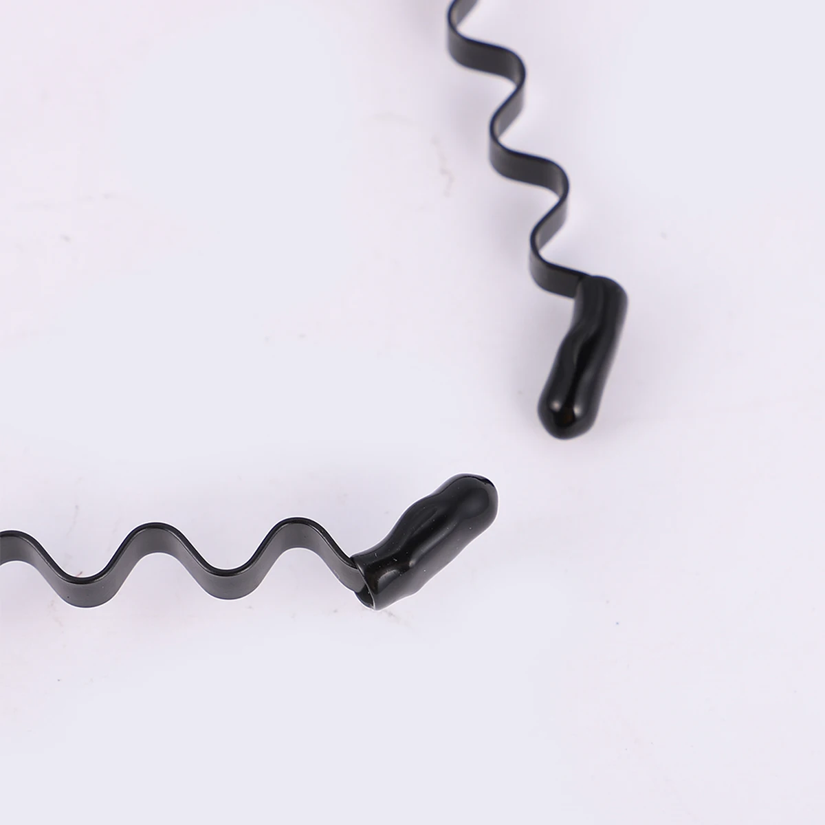 2 قطعة طوق الشعر الخلفي المملس 6 مللي متر رباط شعر مموج سميك للشعر الطويل رباط رأس أنيق غير قابل للانزلاق للرياضة غسل الوجه