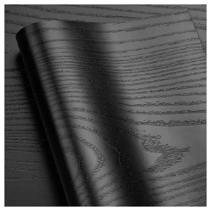 Black peel and wooden stick, self -adhesive movie for furniture, real wooden, easy to clean, decorative surfaces 6 Main Sales Pelicula for Wood Table - №1