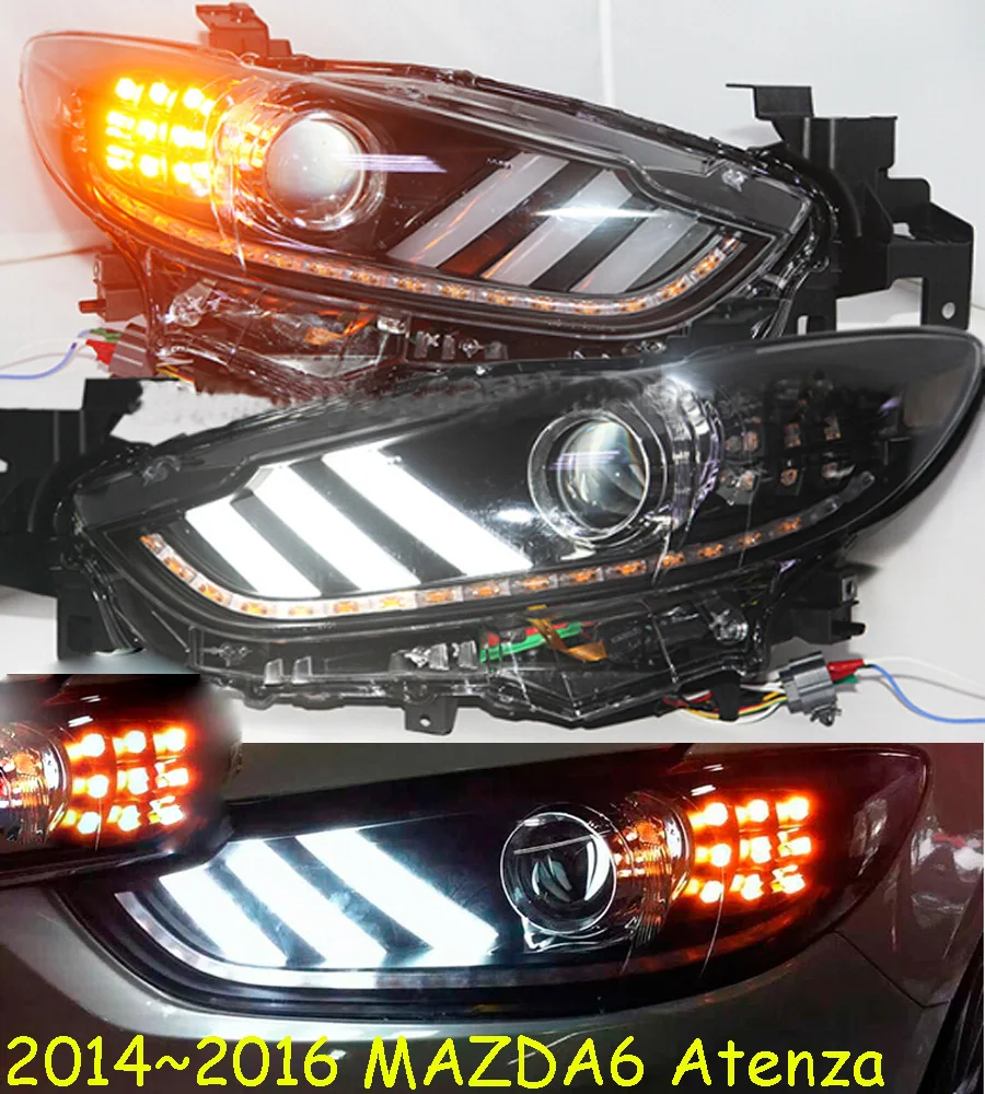 

Car Styling head lamp for Mazda 6 Headlight 2014 2015 2016year Mazda6 Atenza Headlights Bi-Xenon Head Lamp LED DRL Car Lights