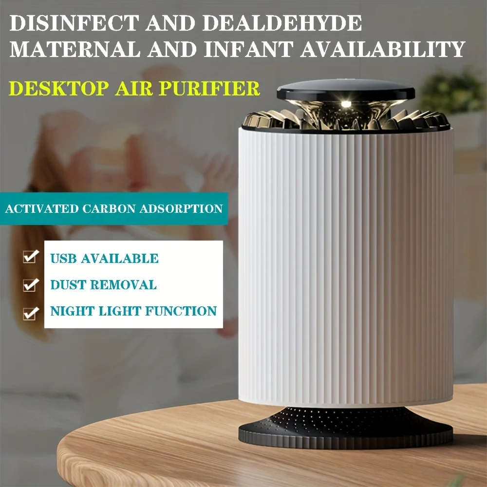 Xiaomi-purificador de aire para el hogar, elimina el olor a humo, colector de polvo, esterilización además de formaldehído, lámpara de escritorio
