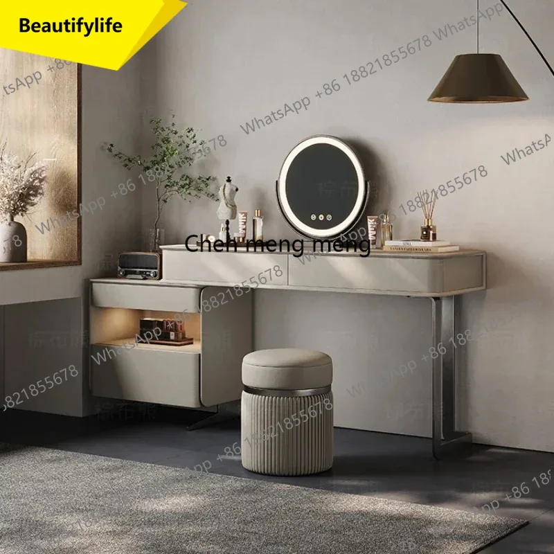 

X188 Роскошный деревянный туалетный столик с зеркалом и табуретом, органайзер для спальни, удобный и стильный туалетный столик, модная мебель