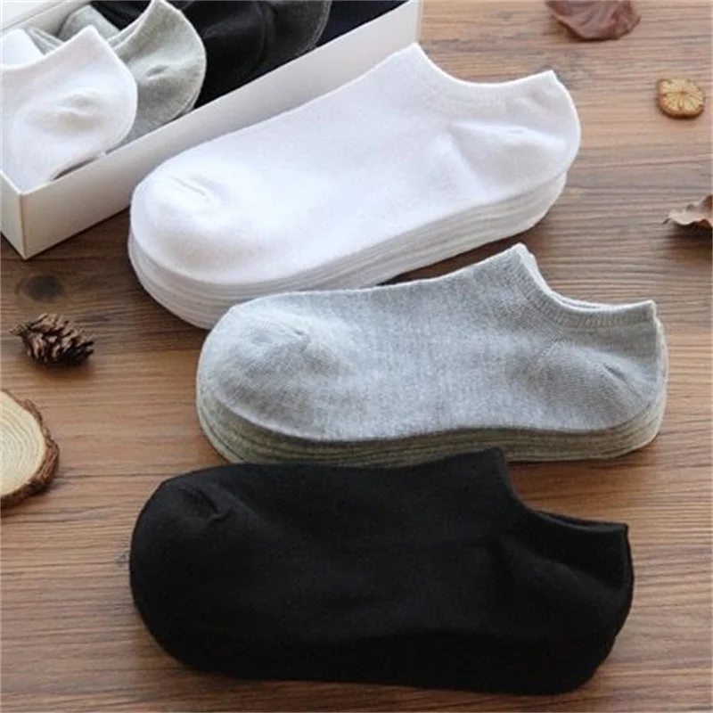 10/20/50/100 Pairs White Socks For Women Men Non-slip No-show Ankle Socks Casual Breathable Socks Invisible Low Cut Socks