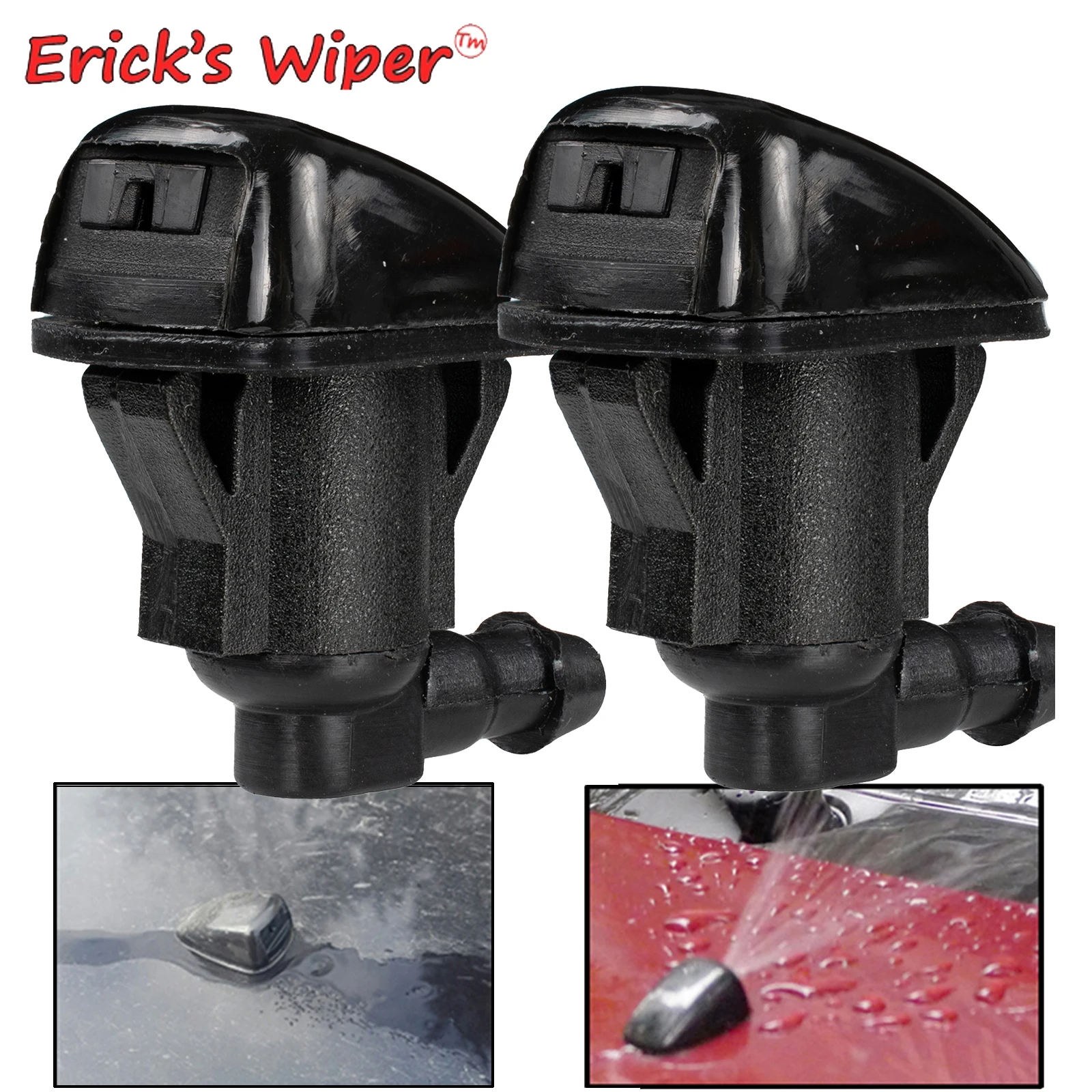 Erick\'s Wiper 2Pcs/lot Front Windshield Washer Jet Nozzle For Toyota Allion Carina E Solara Tacoma Matrix E130 Hilux 7 Fortuner