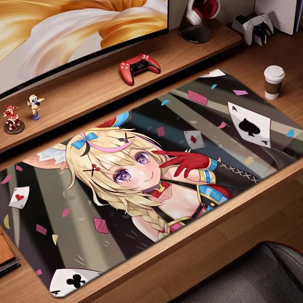 

Коврик для мыши Omaru Polka, игровые аксессуары, коврик для клавиатуры XXL, большой, с фиксирующим краем, 900x400 мм, настольный коврик, игровой коврик для мыши