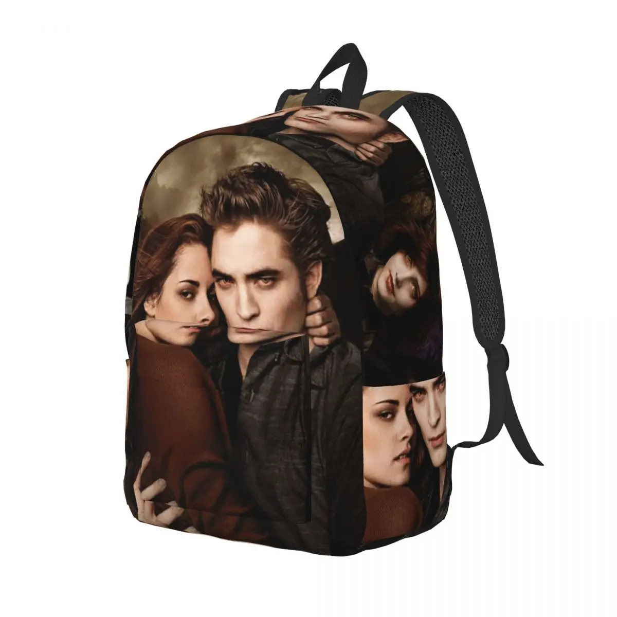 The Twilight Saga Vampire Backpack Elementary High College School Student Movie Edward Bella Bookbag Teens Canvas Daypack Hiking