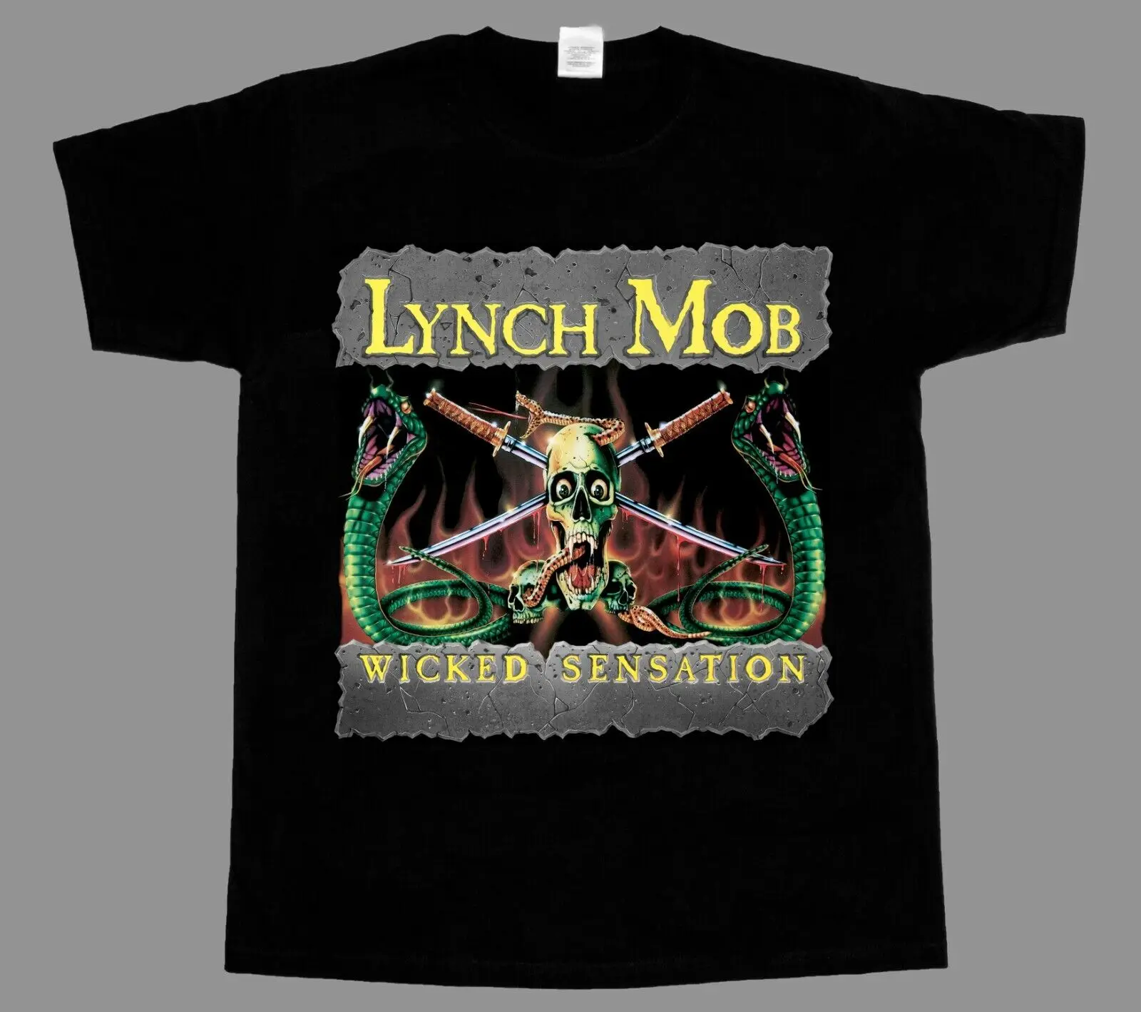 LYNCH MOB - WICKED SENSATION NEW BLACK SHORT/LONG SLEEVE T-SHIRT