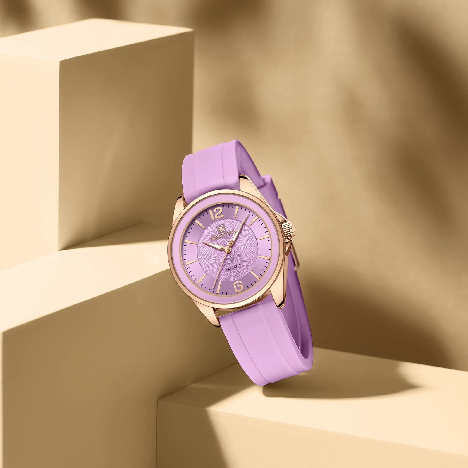 New NAVIFORCE Women's Watch Sports Silicone Strap Watch Women's Quartz Watch Clock Package Gifts Reloj Mujer Relogios Feminino view 4