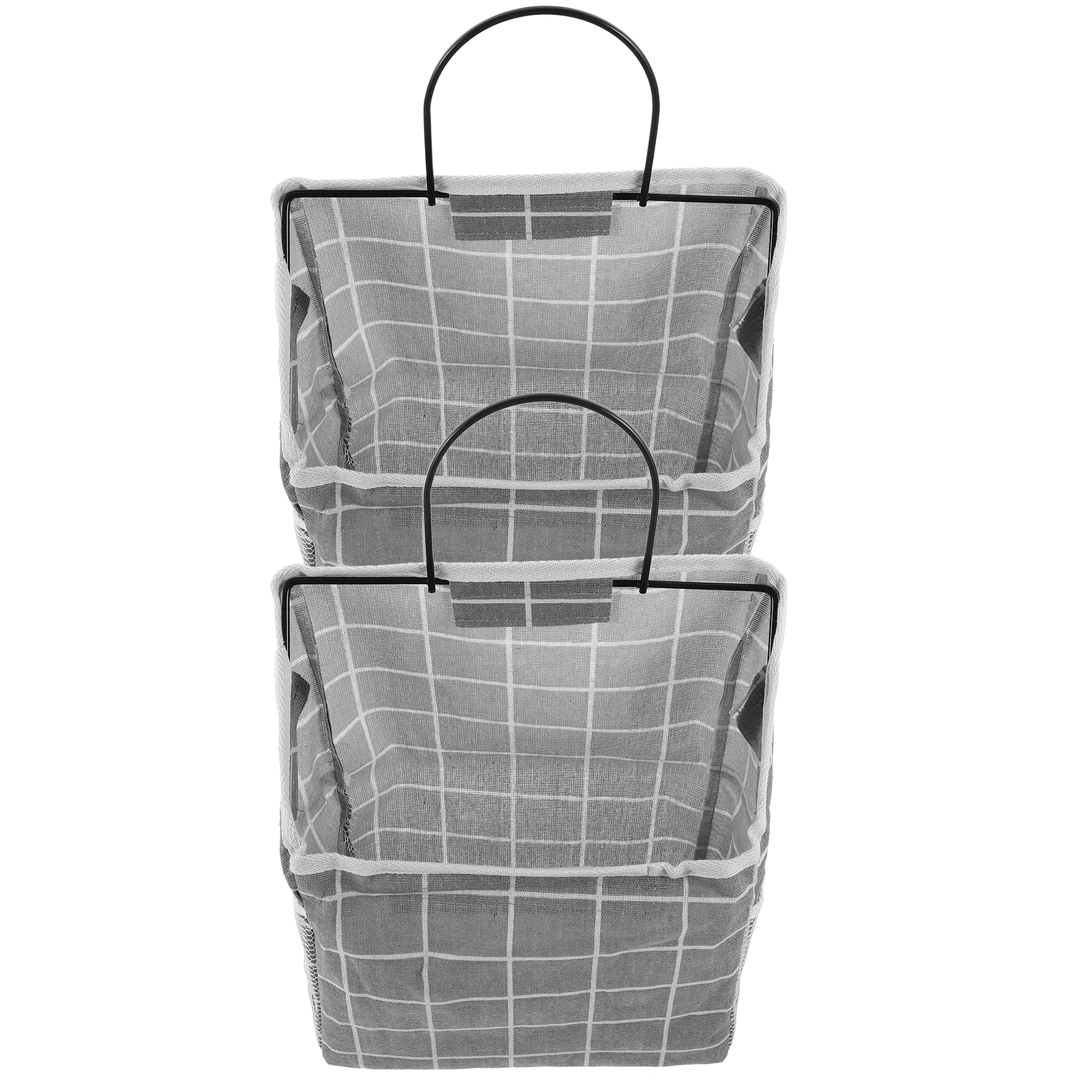 

2pcs Heavy Duty Wall Hanging Storage Bags Large Opening Breathable Mesh Design For Bedroom Bathroom Kitchen Door Hanging Closet
