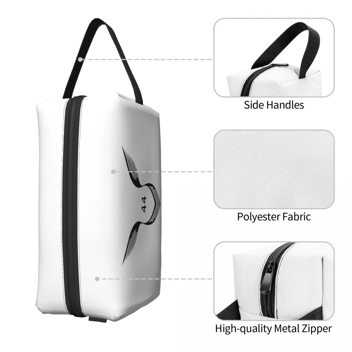 حقيبة مكياج بشعار لويس هاميلتون 44، منظم مستحضرات التجميل، مجموعة أدوات التخزين، حقيبة مستحضرات التجميل للنساء، مقلمة للسفر