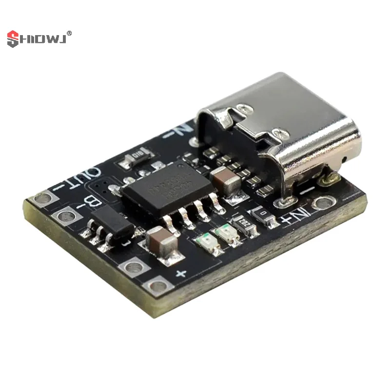 

5Pcs TP4057 1A 3.7V Lithium Battery Charging And Discharging Board With Protection Type-C USB C Li-ion Battery Charging Board