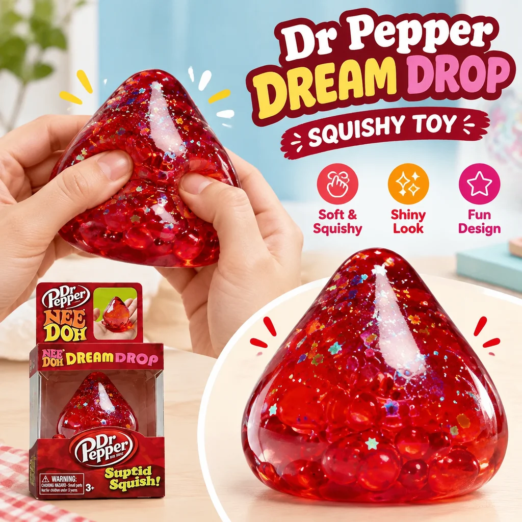 Dreamy Water Drop Cube Squishy Stress Relief Toy Slow Rising Super Soft Cute Silicone Fidget Popper New Arrival Hot Selling