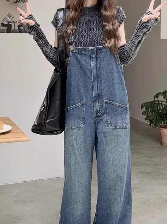 

Утягивающие джинсовые комбинезоны большого размера с оранжевым бутоном, женские весенне-осенние новые модные прямые джинсы с высокой талией, брюки