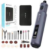 For Creality Cordless Handheld Rotary Tool Kit 25Pcs for 3D Printing Models Grinding Polishing Drilling Cutting 3D Printer Tools