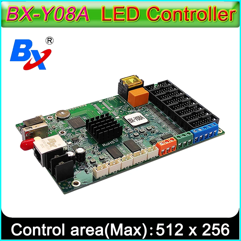 BX-Y08A Full Color LED Display Multi-Media Player,RS485 Port LED Controller,Intelligent Lamp-post Screens,Traffic Screen Control