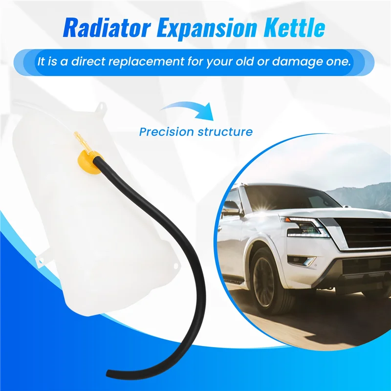 

Portable Car Coolant Radiator Expansion Kettle Overflow Bottle For Nissan Patrol GQ 88-97 Ford Maverick 88-94 17931-NI020DO