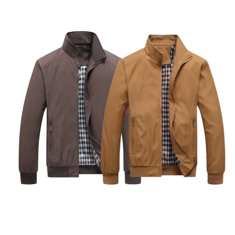 

Casual Large Size Men's Jacket Loose Fit European Size Spring Autumn Business Wear Comfortable Outerwear Popular Style