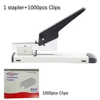 Huapuda large capacity paper binding stapler heavy duty stapler binding hand operated stapler 100 sheets with 1000 nails