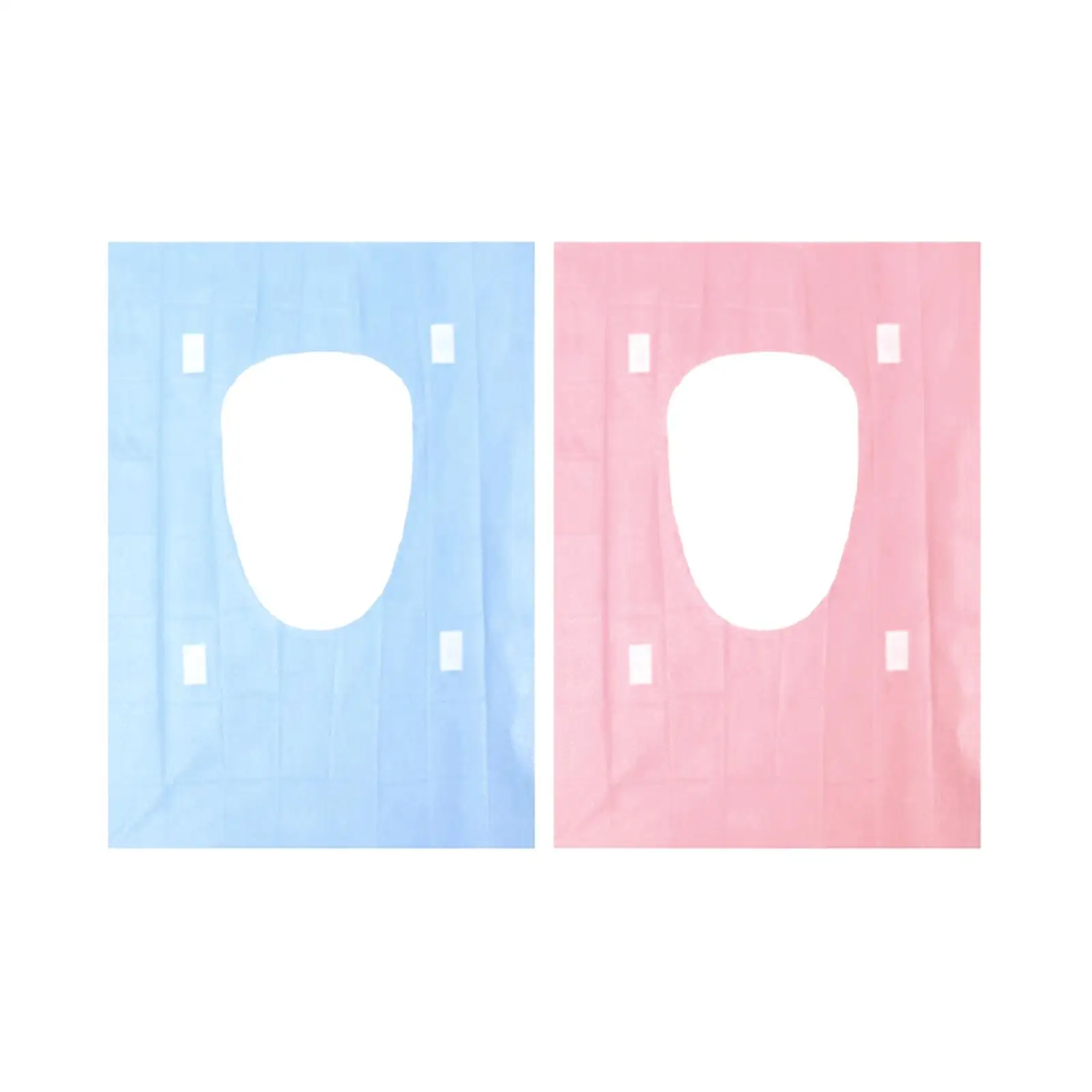 

20Pcs Individually Wrapped Disposable Toilet Seat Cover Firmly Fixed Waterproof for Public Restrooms Stations Camping Hotels