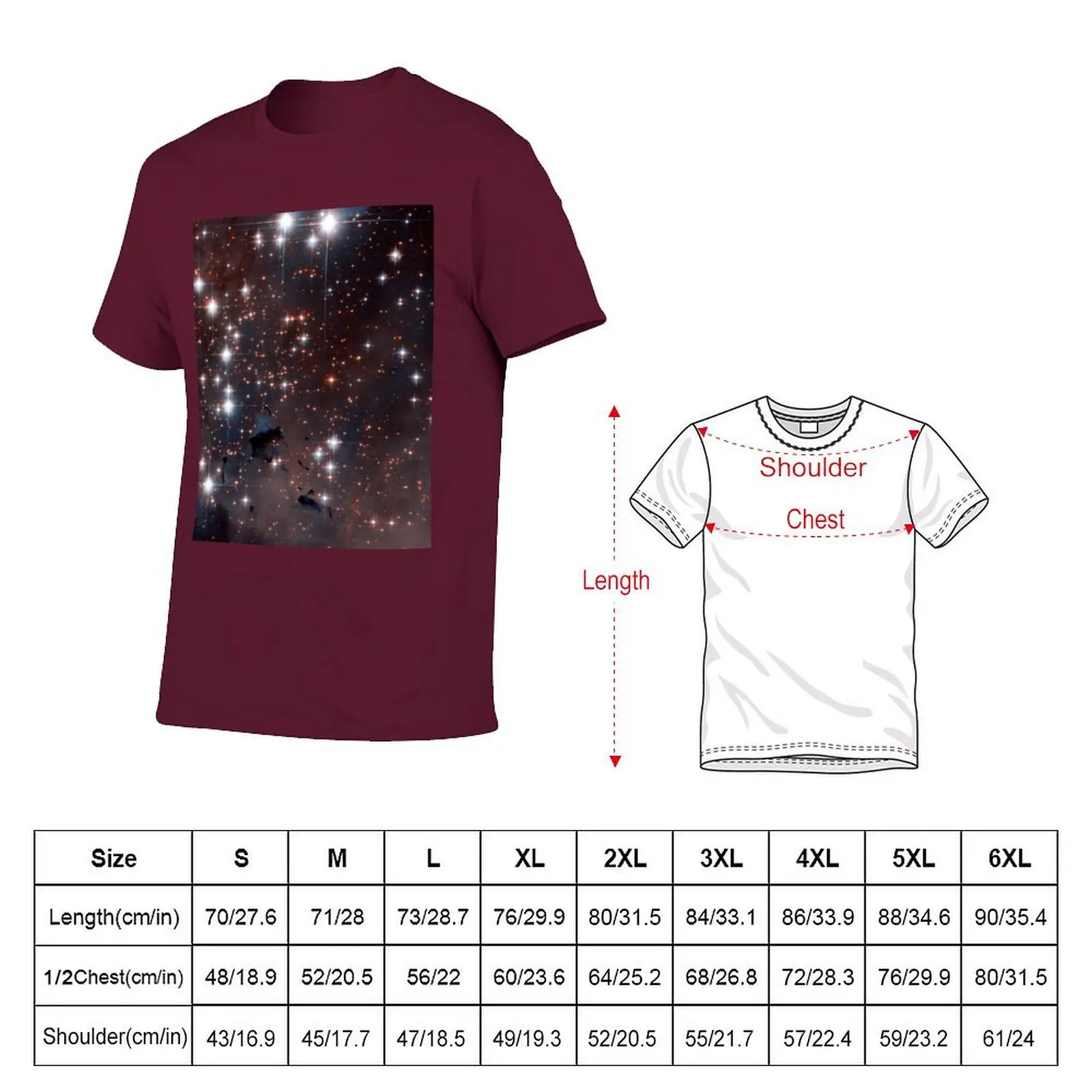 Eagle Nebula Cluster NGC 6611 T-shirt boys animal print customs vintage T-shirt men