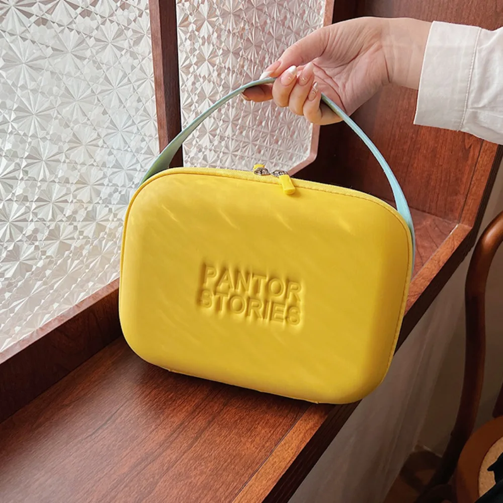 Lagerung Silikon Make-Up Tasche Griff Tragbare Reise Kosmetik Behälter Große Kapazität Multifunktionale Waschen Beutel